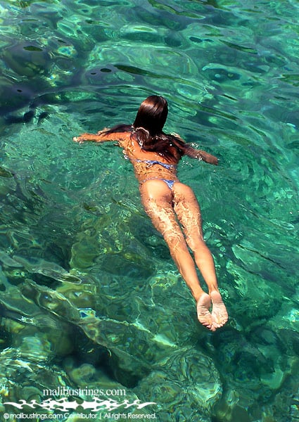 Monica in a Malibu Strings bikini in Ibiza Spain.