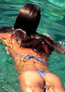 monica in a malibu strings bikini