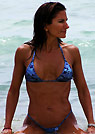 monica in a malibu strings bikini