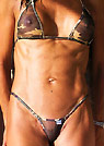 monica in a malibu strings bikini