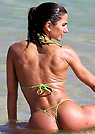 monica in a malibu strings bikini
