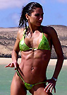 monica in a malibu strings bikini