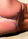 montana in a malibu strings bikini