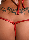 myra in a malibu strings bikini
