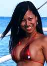 myra in a malibu strings bikini