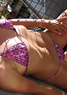 natasha in a malibu strings bikini