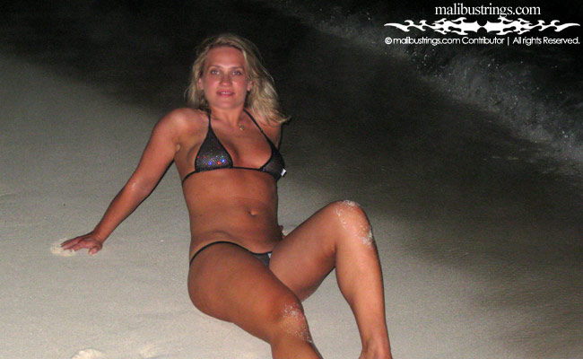 Samantha M in a Malibu Strings bikini in Cancun.