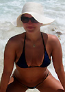 samantham in a malibu strings bikini