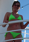 sarian in a malibu strings bikini