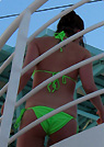 sarian in a malibu strings bikini