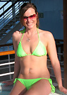 sarian in a malibu strings bikini