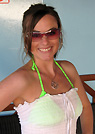 sarian in a malibu strings bikini