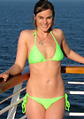 sarian in a malibu strings bikini