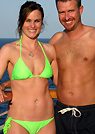 sarian in a malibu strings bikini