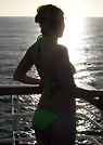 sarian in a malibu strings bikini