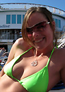 sarian in a malibu strings bikini