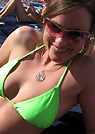 sarian in a malibu strings bikini