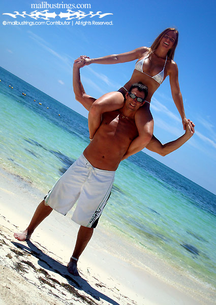 Stacey in a Malibu Strings bikini in Mexico.