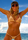 stacie in a malibu strings bikini