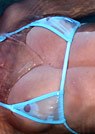 sueellen in a malibu strings bikini