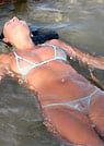 sueellen in a malibu strings bikini