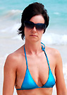 sybille in a malibu strings bikini