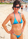 sybille in a malibu strings bikini