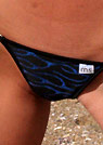 trixie in a malibu strings bikini