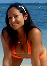 vanessa in a malibu strings bikini