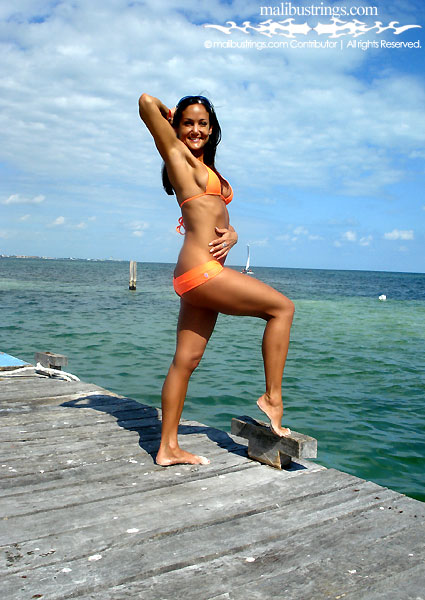 Vanessa in a Malibu Strings bikini in Cancun.