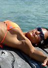 vanessa in a malibu strings bikini