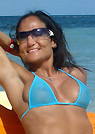 vanessa in a malibu strings bikini