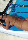 vanessa in a malibu strings bikini