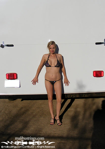 Whitney in a Malibu Strings bikini in CA.