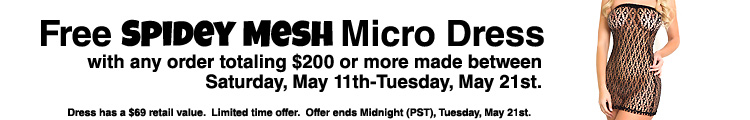 Free Spidey Mesh Micro Dress