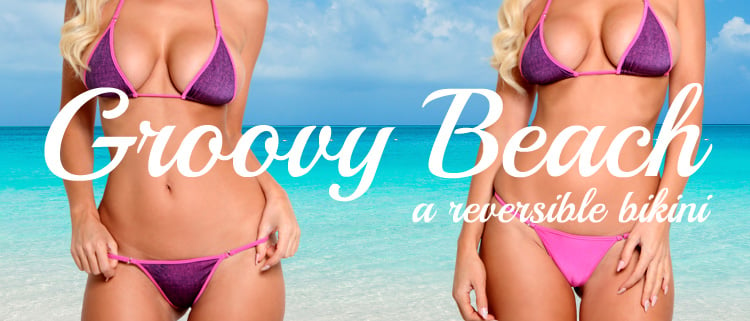 New Groovy Beach - Reversible Bikini