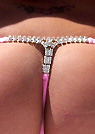 crystal in a malibu strings bikini