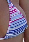 sara in a malibu strings bikini
