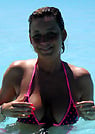 kandi in a malibu strings bikini